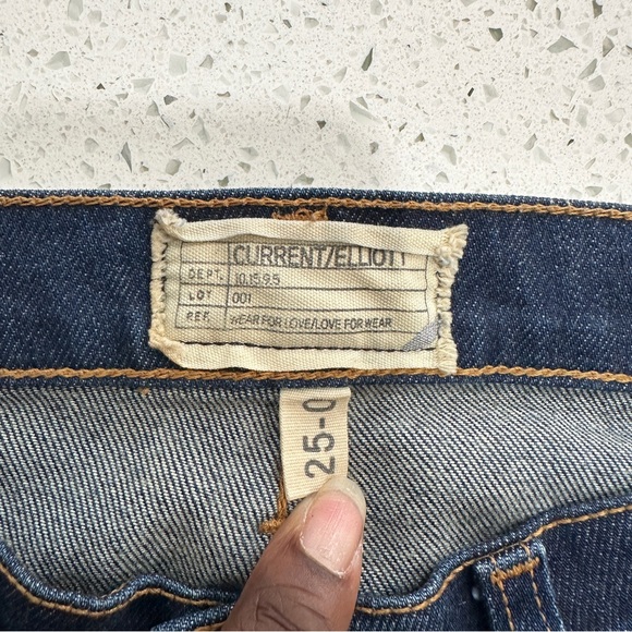 Current Elliott - The Ankle Skinny in Old Blue Repair sz 0 - Picture 8 of 10